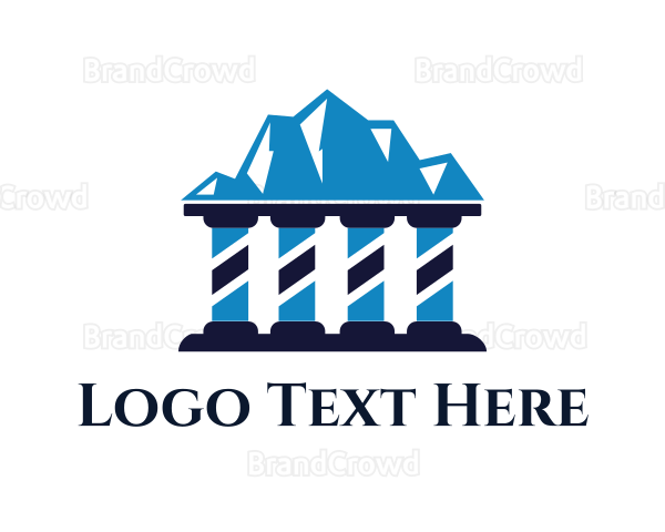 Law Mountain Pillars Logo