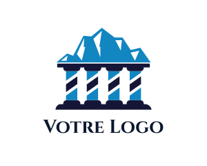 Law Mountain Pillars Logo