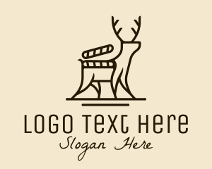 Film - Deer Nature Documentary logo design