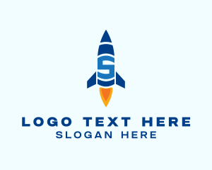 Start - Gaming Rocket Letter S logo design