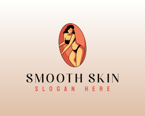 Sexy Pinup Woman logo design