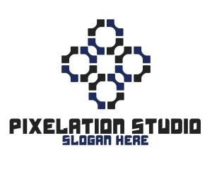 Pixelation - Modern Digital Business logo design