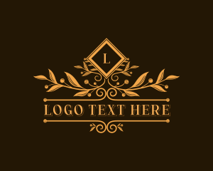 Luxury - Floral Wedding Event logo design