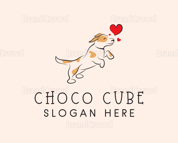 Happy Heart Dog Logo