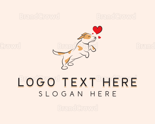 Happy Heart Dog Logo