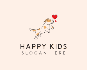 Happy Heart Dog logo design