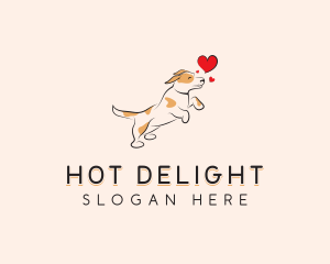 Happy Heart Dog logo design