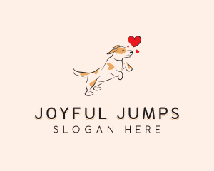 Happy Heart Dog logo design