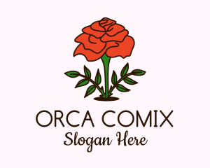 Rose Plant Badge Logo