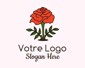 Rose Plant Badge Logo