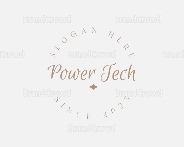 Round Cursive Business Logo