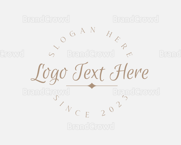 Round Cursive Business Logo