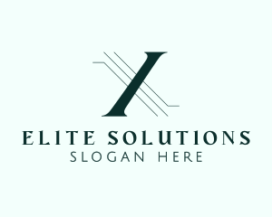 Studio - Corporate Legal Firm Letter X logo design