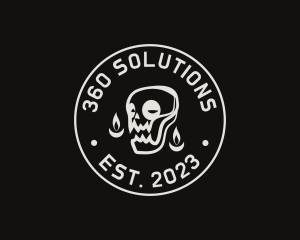 Skull Tattoo Seal logo design