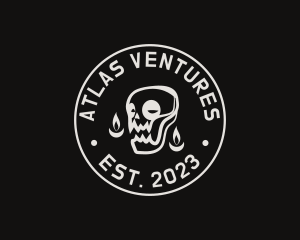 Skull Tattoo Seal logo design