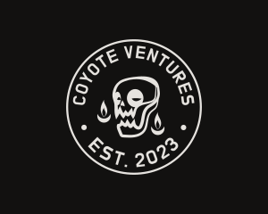 Skull Tattoo Seal logo design