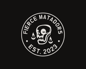 Skull Tattoo Seal logo design