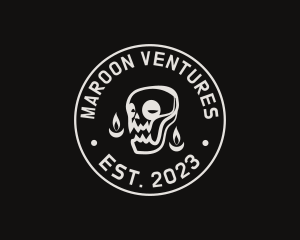 Skull Tattoo Seal logo design