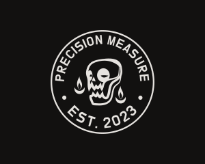 Skull Tattoo Seal logo design