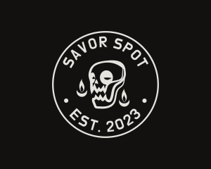 Skull Tattoo Seal logo design