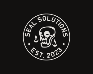 Seal - Skull Tattoo Seal logo design