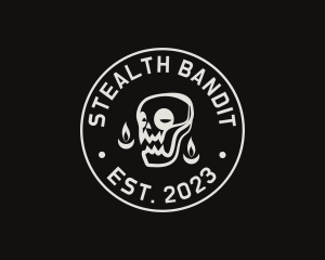 Skull Tattoo Seal logo design