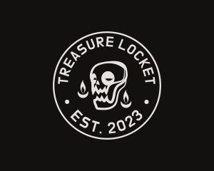 Skull Tattoo Seal logo design