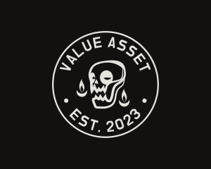 Skull Tattoo Seal logo design