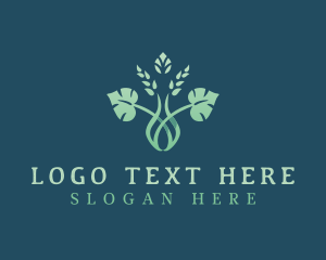 Eco Garden Leaf logo design