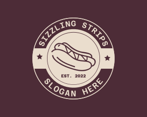 Bacon - Hipster Hot Dog Restaurant logo design