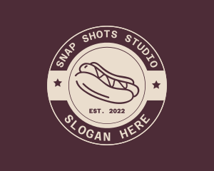 Meat - Hipster Hotdog Restaurant logo design