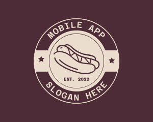 Sausage - Hipster Hot Dog Restaurant logo design