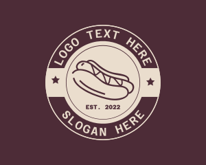 Meat - Hipster Hotdog Restaurant logo design
