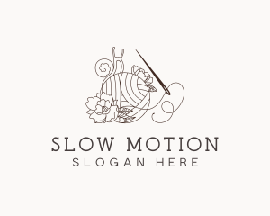 Floral Sewing Tailor logo design