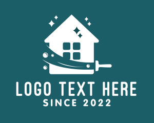 Sanitize - House Cleaning Maintenance logo design