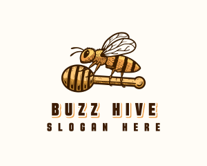 Honey Bee Dipper logo design