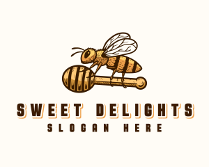 Honey Bee Dipper logo design