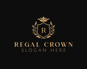 Royalty Wreath Crown logo design