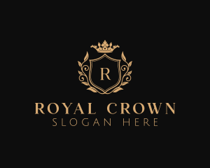 Royalty Wreath Crown logo design