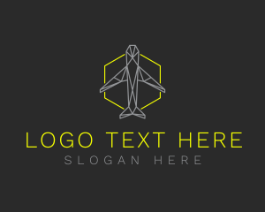 Hexagon - Modern Aircraft Flight logo design