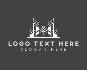 Draftsman - Architecture Building Developer logo design