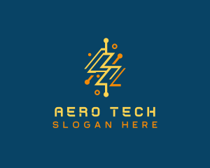 Tech Energy Power Charge logo design