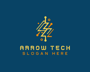 Tech Energy Power Charge logo design