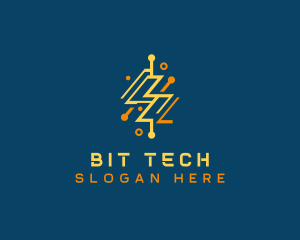 Tech Energy Power Charge logo design