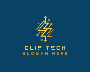 Tech Energy Power Charge logo design