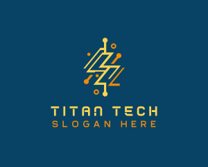 Tech Energy Power Charge logo design