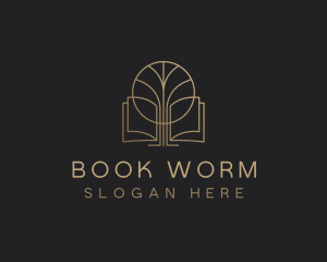 Book - Tree Book Knowledge logo design