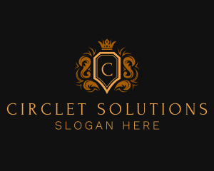 Circlet - Majestic Royal Shield logo design