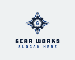 Gear Compass Mechanic logo design