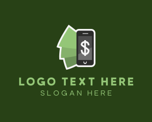 Money Changer - Mobile Money Online logo design